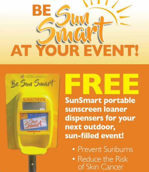 Foundation offers free Sun Screen Dispensers